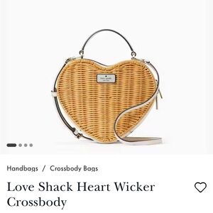 EUC. Kate Spade Wicker Heart Bag